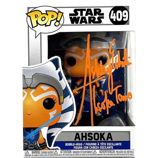 Ashley Eckstein Autographed Star Wars Ahsoka Funko POP JSA certifikációval
