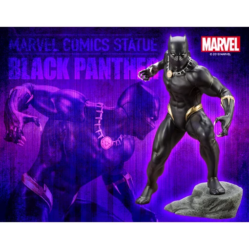 Kotobukiya Avengers széira Black Panther Artfx 1/10-es PVC szobor