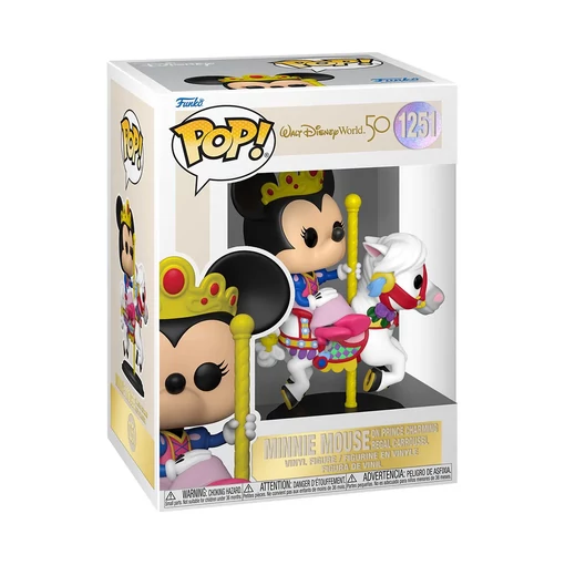 Walt Disney 50 annyversary Minnie Mouse on Prince Charming regal Carraousel Funko POP
