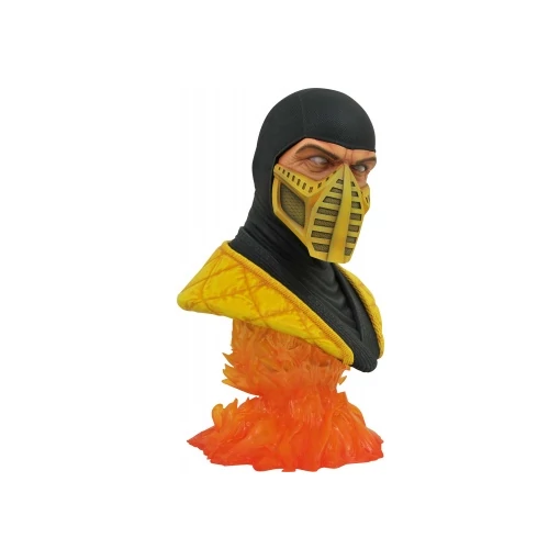Mortal Kombat Scorpion 1/2 Mellszobor