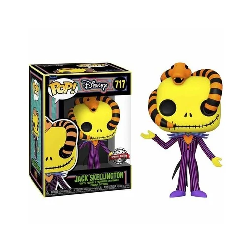 Jack Skellington with Snake Black Light Funko POP