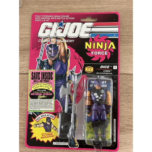 GI Joe Ninja Force 1992 Hasbro Vintage Dice 