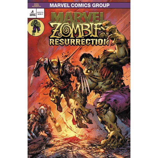 Marvel Zombies Resurrection #1 Kael Ngu  Hulk 181 homeage variant