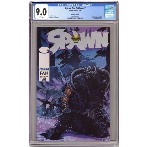 Spawn Fan Edition (1996) Platinum 2 CGC 9.0 1st app of Nordic