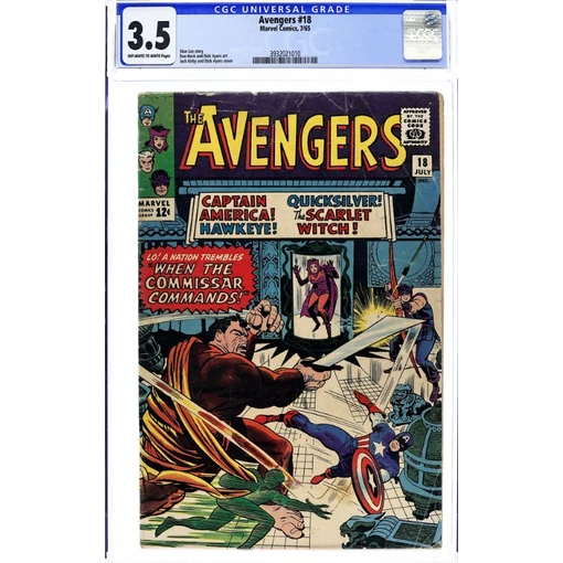 Avengers #18 CGC 3.5