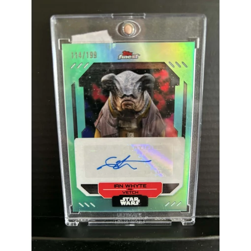 Star Wars Topps Fines  /199 Ian Whyte mint Vetch által dedikált kártya