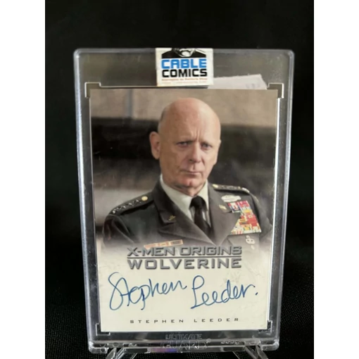 X-men Origins Wolverine kártya Stpehen Leeder által dedikálva