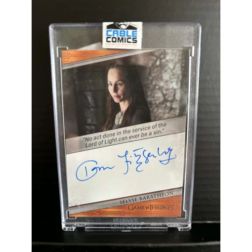 Game of Thrones Tara Fitzgerald mint Selyse Baratheon aláírt kártya