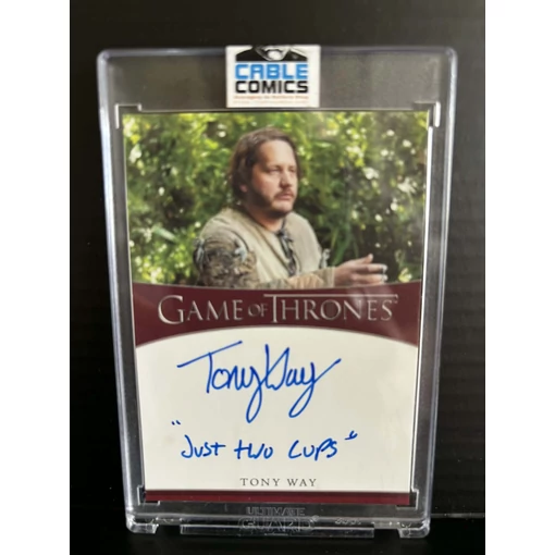 Game of Thrones Tony Way mint Dontos Holland aláírt kártya