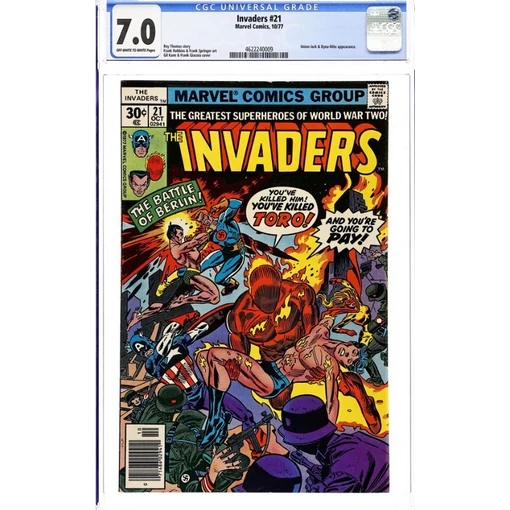 Invaders #21 CGC 7.0