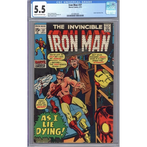 Iron Man #37 CGC 5.5