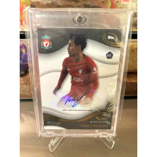 Topps Fábio Carvalho Liverpool RC auto, dedikált újonc kártya