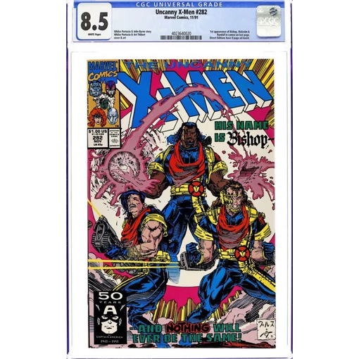 Uncanny X-Men #282 CGC 8.5 1st appearance of Bishop