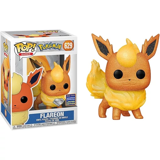 Pokemon Flareon 2021 Wondrous convention Limited edition Diamond Glitter Funko  POP