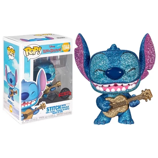 Stitch with Ukulele Limited edition Diamond Glitter Funko POP