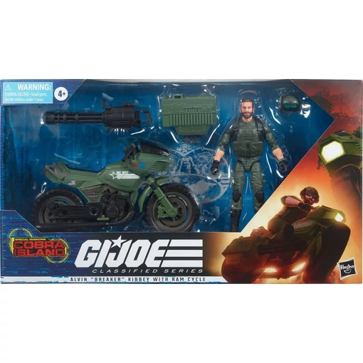 G.I. Joe Classified Alvin “Breaker” Kinney with RAM Cycle