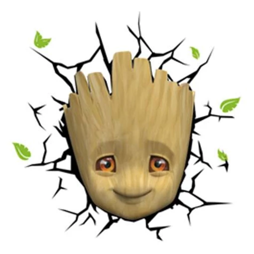Marvel 3D LED Light Baby Groot Face 3D