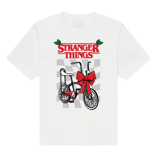 Stranger Things T-Shirt Christmas Bike