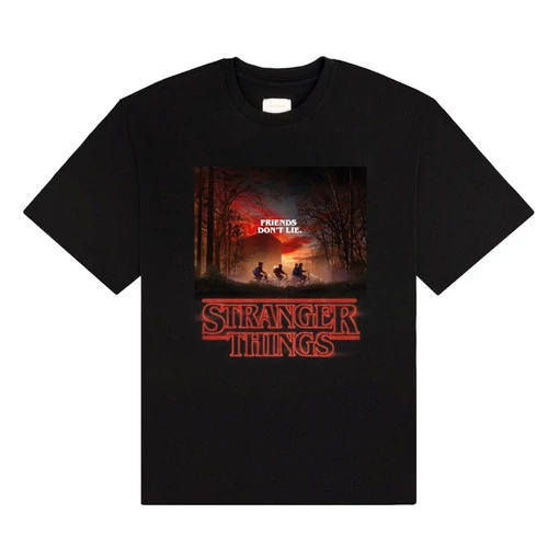 Stranger Things T-Shirt Friends Don't Lie Size M