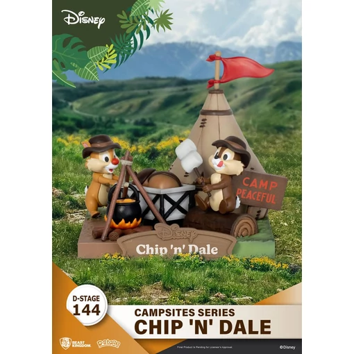 Disney D-Stage Campsite Series PVC Diorama Chip & Dale 10 cm