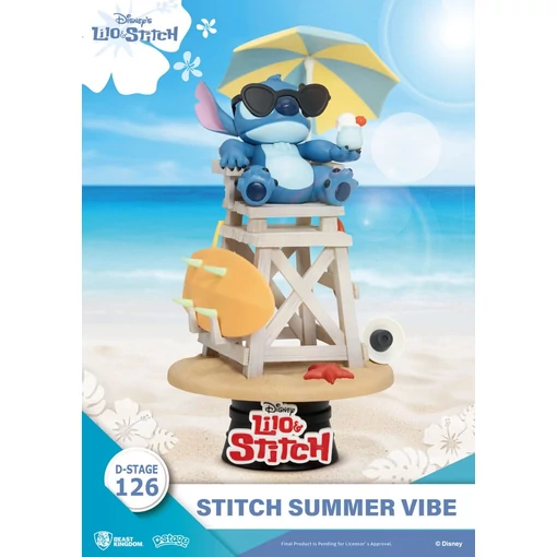 Disney D-Stage PVC Diorama Stitch Summer Vibe 16 cm