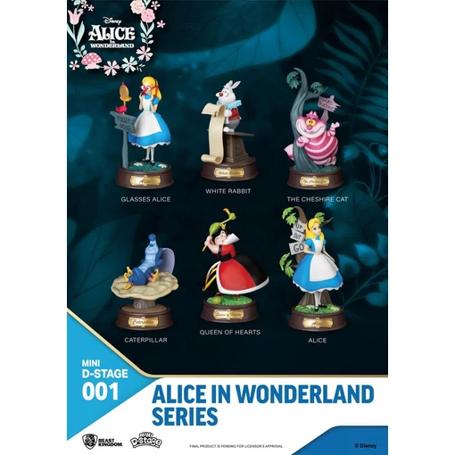 Alice in Wonderland Mini Diorama Stage Statues 6-pack 10 cm