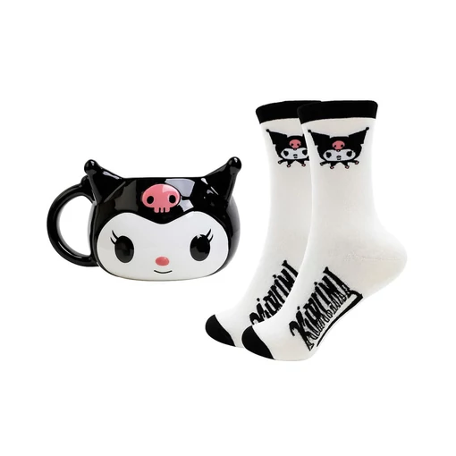 Sanrio 3D Mug & Socks Set Kuromi