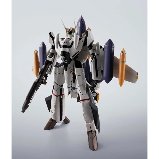 Macross 7 Hi-Metal R Action Figure VF-0S Phoenix (Roy Focker Use) & QF-2200D-B Ghost Set 14 cm