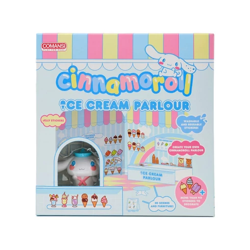 Hello Kitty and Friends Mini figure Sticker House Cinnamoroll Ice Cream Parlour