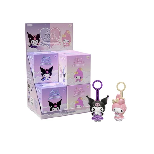 Hello Kitty Keyring Angel & Devil Assortment (8)
