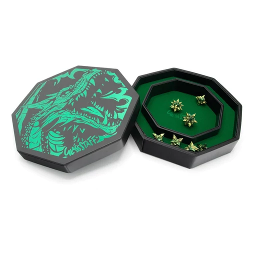 CritStones Arena Dice Tray Green Dragon