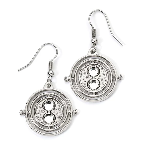 Harry Potter Earrings Time Turner (Silver Tone)