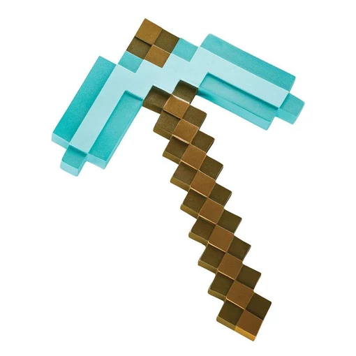 Minecraft Plastic Replica Diamond Pickaxe 40 cm