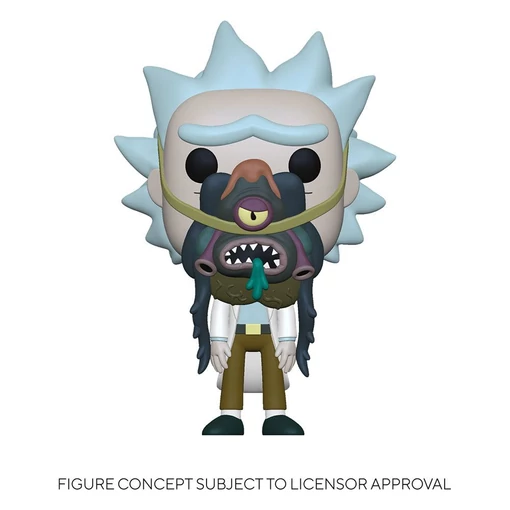 Rick & Morty POP! Animation Vinyl Figure Rick w/ Glorzo 9 cm