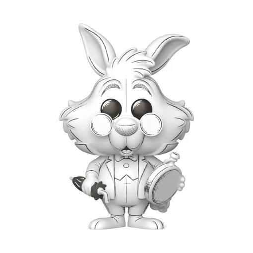 Disney POP! Vinyl Figure Sketched- White Rabbit 9 cm