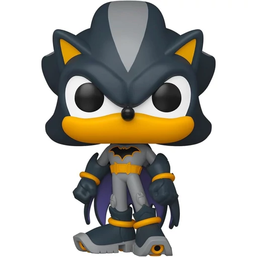 DC's Justice League and Sonic the Hedgehog POP! Movies Vinyl Figures Shadow/Batman 9 cm