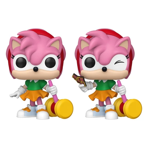Sonic - The Hedgehog POP! Games Vinyl Figures Amy Rose with Piko Hammer with Chase 9 cm Assortment (6)