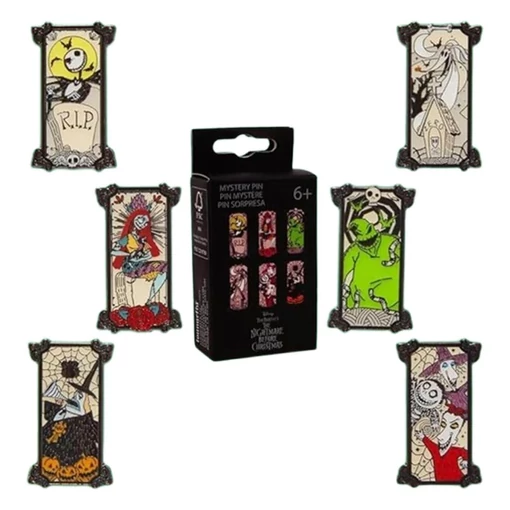Nightmare before Christmas by Loungefly Enamel Pins Blind Box Portrait Style Display (12)