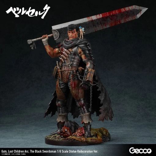 Berserk Statue 1/6 Guts Lost Children Arc The Black Swordsman Redecoration Ver. 38 cm