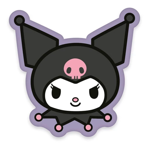 Sanrio Pillow Kuromi Face 36 cm
