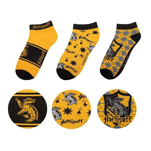 Harry Potter Ankle Socks 3-Pack Hufflepuff