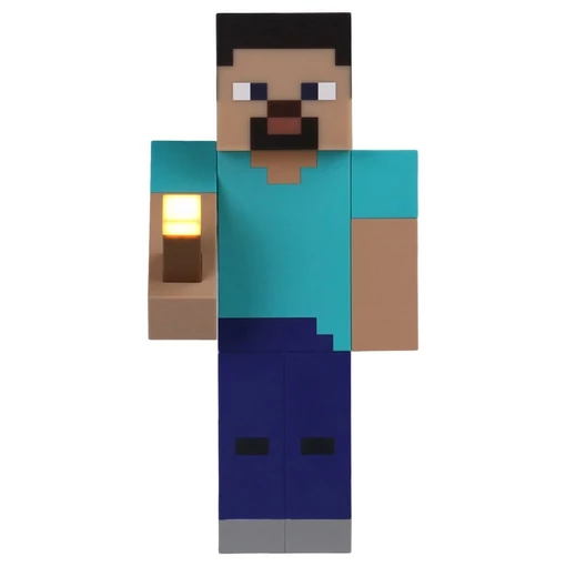 Minecraft Torch Light Steve 26 cm