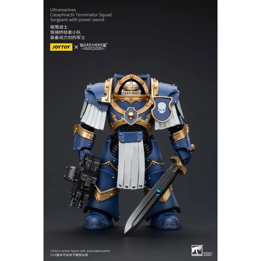 Warhammer The Horus Heresy Action Figure 1/18 Ultramarines Cataphractii Terminator Squad Sergeant with Power Sword 14 cm