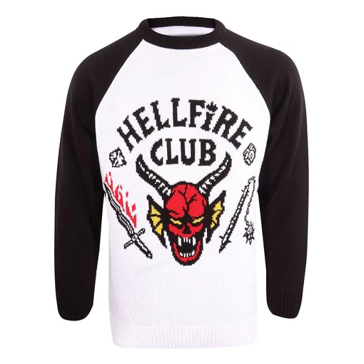 Stranger Things Sweatshirt Christmas Jumper Hellfire Club Size L