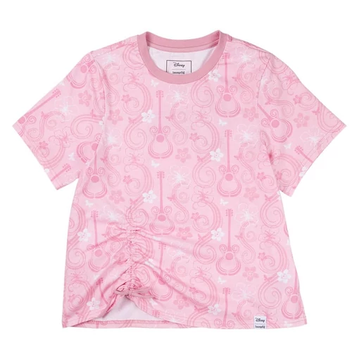 Disney by Loungefly Tee T-Shirt Unisex Hannah Montana Shirred Hem Size L