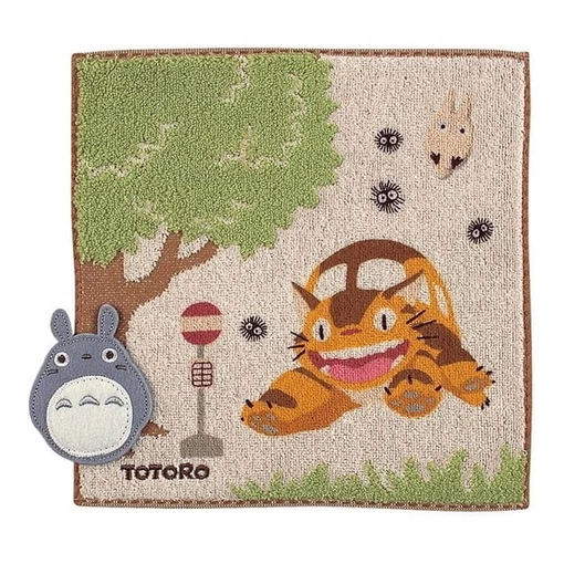 My Neighbor Totoro Mini Towel Bus Stop 25 x 25 cm