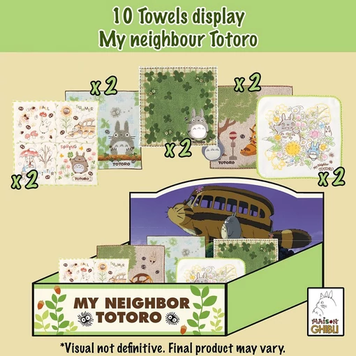 My Neighbor Totoro Mini Towels 25 x 25 cm Display (10)
