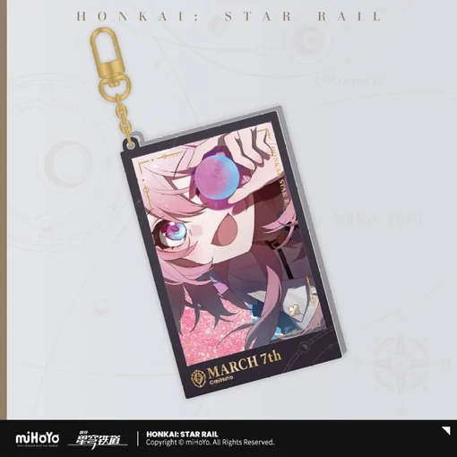 Honkai: Star Rail Countdown Departure Series Acrylic Keychain March 7th Glitter 9 cm