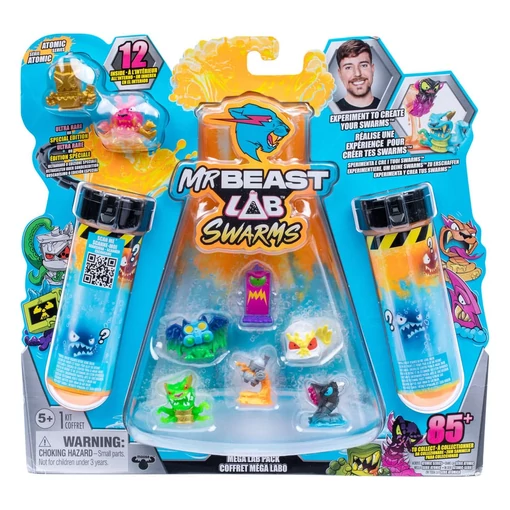 Mr. Beast Lab Swarms Mini Figures 12-pack Mega Lab 4 3 cm Assortment (4)