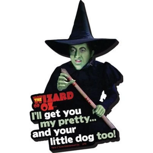 The Wizard of Oz Funky Chunky Magnet I'll Get You...